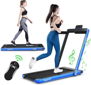 COSTWAY Walking Pad 2-in-1 Loopband Model 1 Blauw