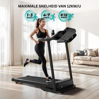 CRLYN Loopband Inklapbaar Zwart