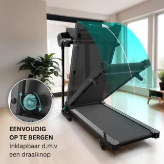CRLYN Loopband Inklapbaar Zwart