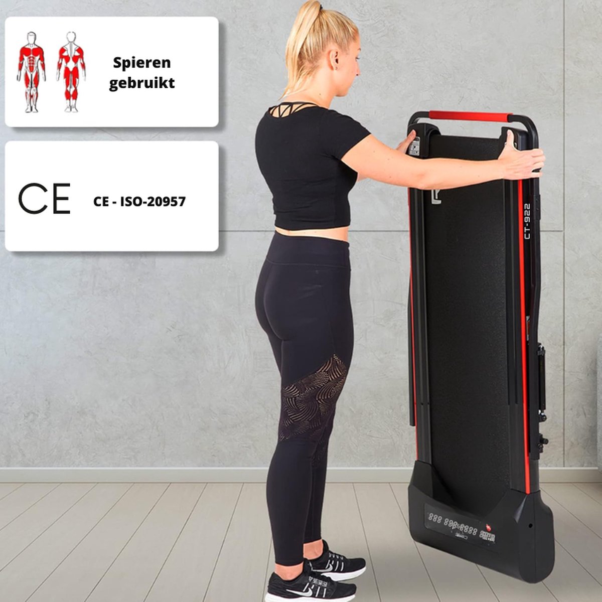 CT 900 Gemotoriseerde Opvouwbare Loopband