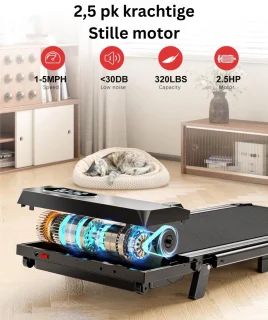 DailySupplies Loopband Inklapbaar Elektrisch Zwart
