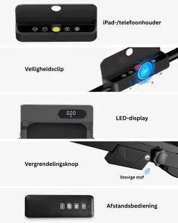 DailySupplies Loopband Inklapbaar Elektrisch Zwart