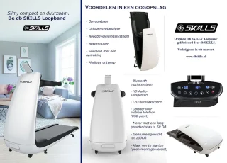 dbSKILLS Loopband inklapbaar met mat