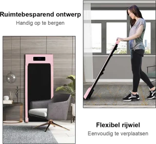 Draagbare Elektrische Loopband Roze