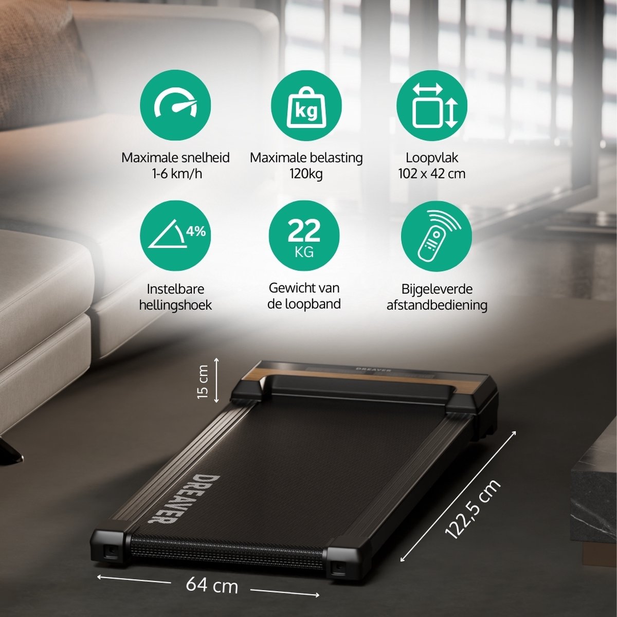 Wat vinden we goed aan de Dreaver X250-P Inklapbare Loopband