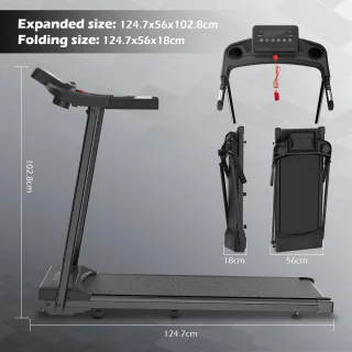 Dskeuzeew 4-in-1 Opvouwbare Loopband