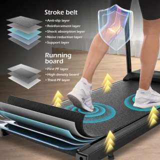 Dskeuzeew 4-in-1 Opvouwbare Loopband