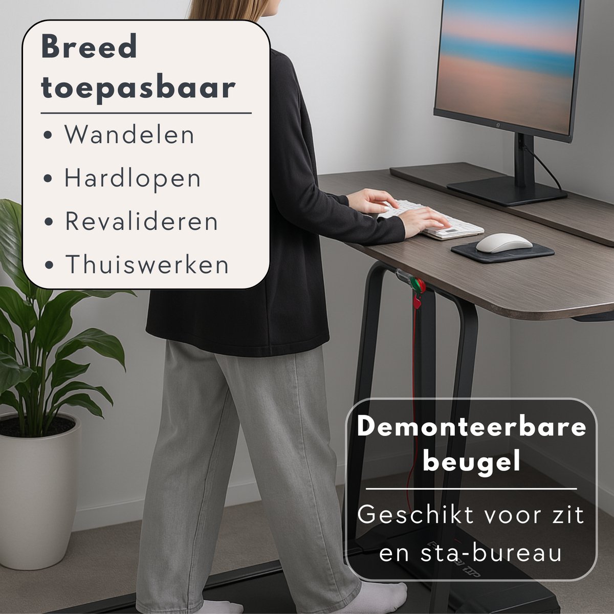 Wat vinden we goed aan de EasyStep® Opvouwbare Loopband Walking Pad