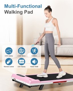 Elektrisch Opvouwbare Loopband 3-in-1 Roze