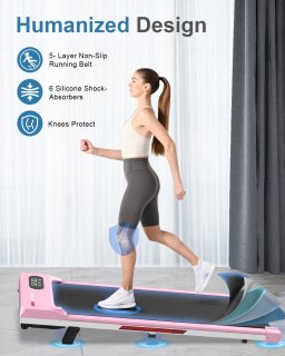 Elektrisch Opvouwbare Loopband 3-in-1 Roze