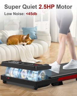 Elektrisch Opvouwbare Loopband Zwart 2,5 PK 40 cm Breed