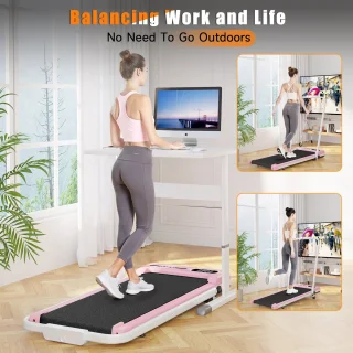 Elektrische loopband 3-in-1 roze 2,5 pk