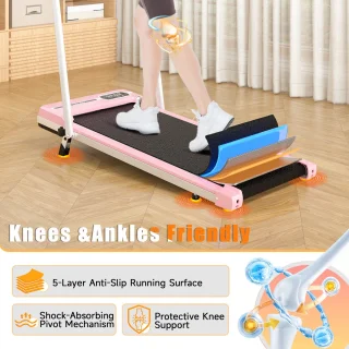 Elektrische loopband 3-in-1 roze 2,5 pk