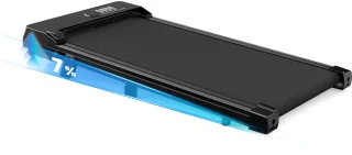 Elektrische loopband met helling 7% 2.5HP zwart