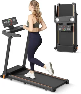 Elektrische loopband met inklapbaar lcd-display 20 kg