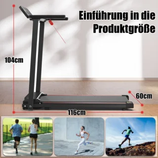Elektrische loopband opvouwbaar 12 km/u 120 kg