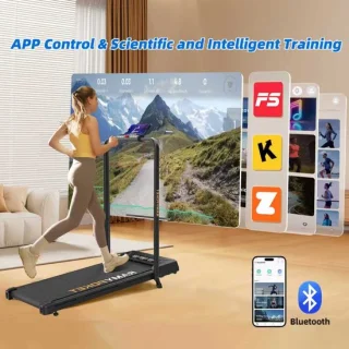Elektrische loopband voor thuisgebruik - zwart - cardiotrainer