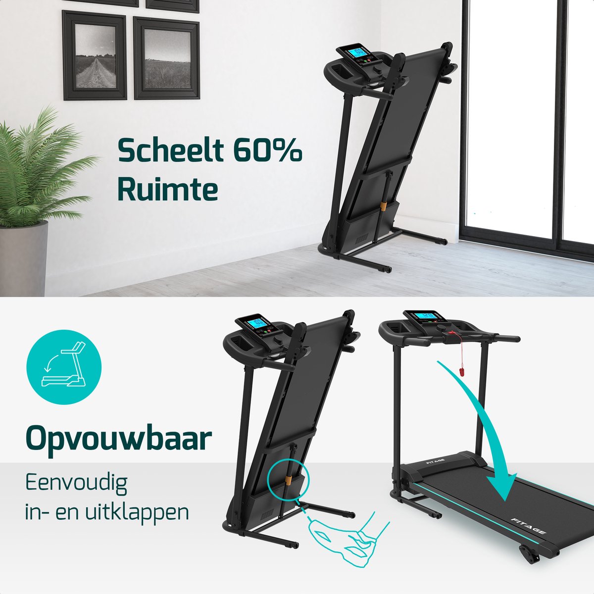 Wat vinden we goed aan de FITAGE Walking Pad Loopband 12km/u