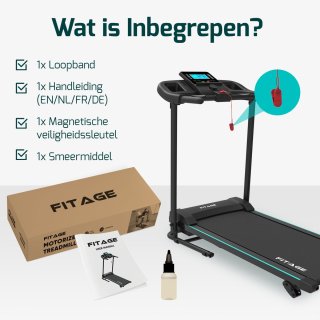 FITAGE Walking Pad Loopband 12km/u