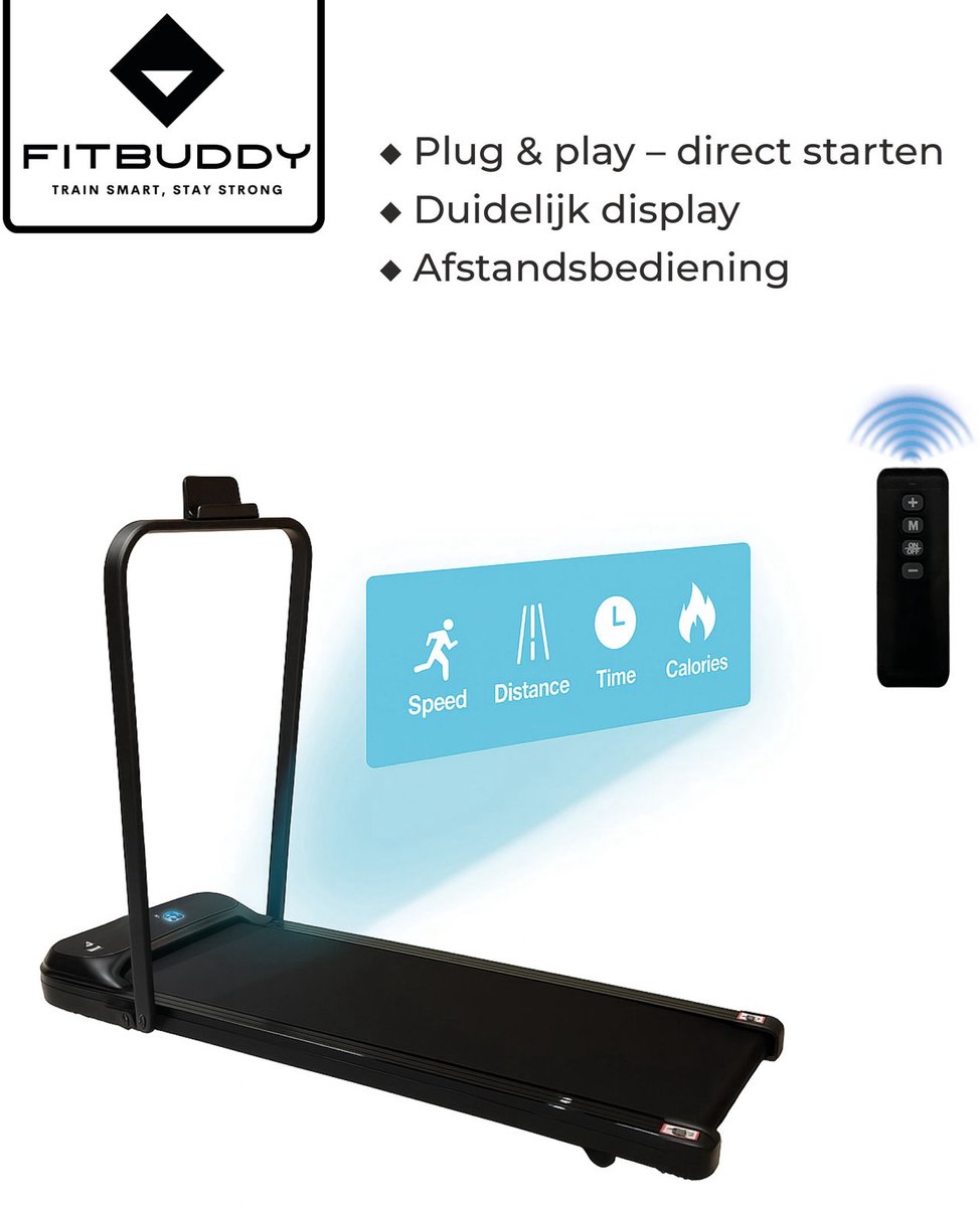 De Fitbuddy XM-U1 Loopband Elektrisch in één oogopslag