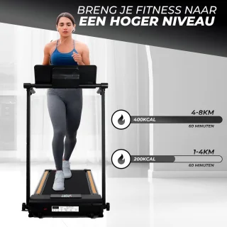 Fitby Loopband Walking Pad Inklapbaar Zwart