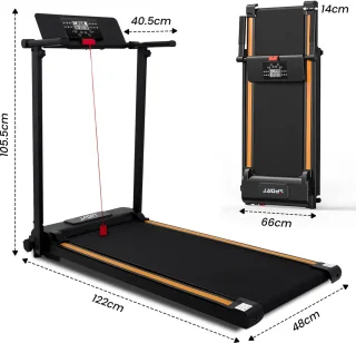 Fitby Loopband Walking Pad Inklapbaar Zwart