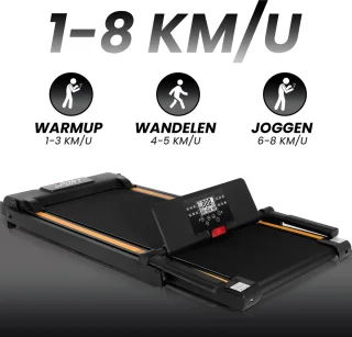 Fitby Loopband Walking Pad Inklapbaar Zwart