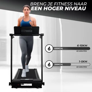 Fitby Loopband Walking Pad inklapbaar zwart