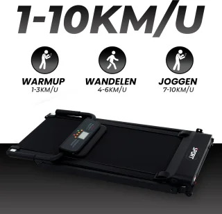 Fitby Loopband Walking Pad inklapbaar zwart