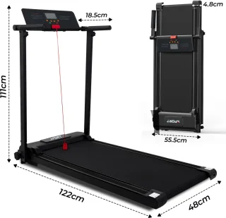 Fitby Loopband Walking Pad inklapbaar zwart