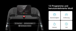FITNESS Loopband Opvouwbaar 14KM/H Met Hartslagmonitor