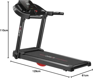 FITNESS Loopband Opvouwbaar 14KM/H Met Hartslagmonitor
