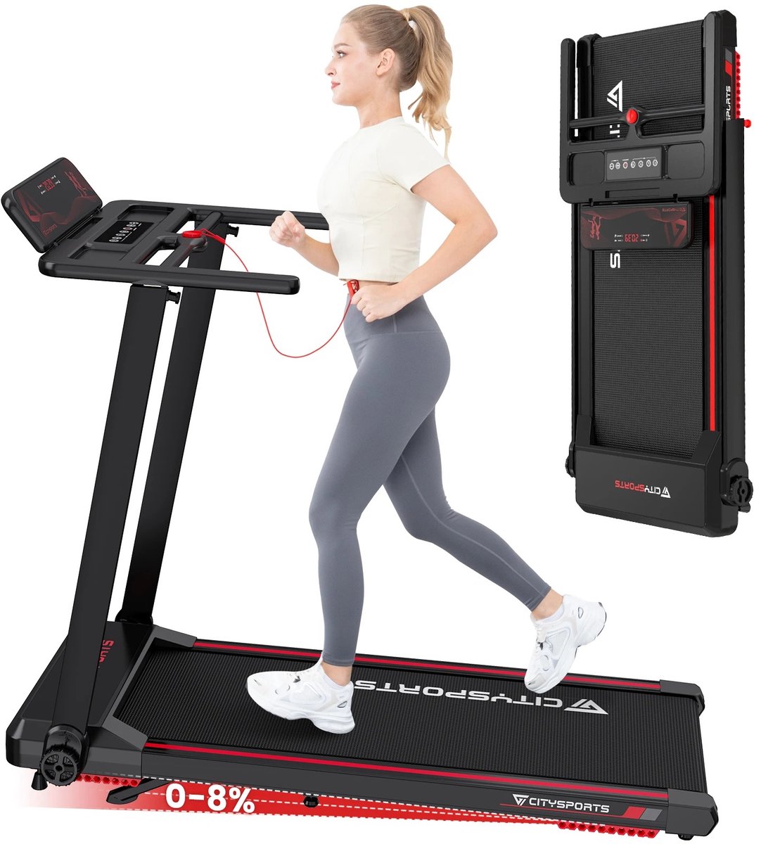 De FitnessClub Loopband WalkingPad Inklapbaar in één oogopslag