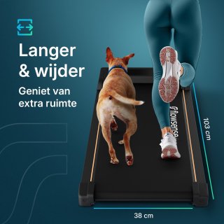 Flowsense Loopband Walking Pad 1-6 km/u Elektrisch Inklapbaar