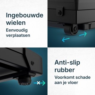 Flowsense Loopband Walking Pad 1-6 km/u Elektrisch Inklapbaar