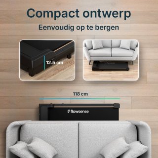Flowsense Loopband Walking Pad 1-6 km/u Elektrisch Inklapbaar