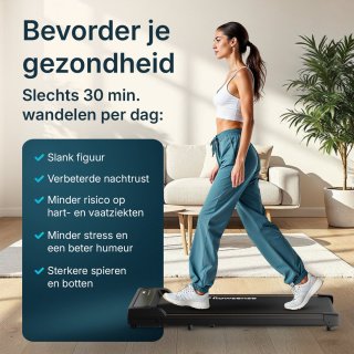 Flowsense Loopband Walking Pad 1-6 km/u Elektrisch Inklapbaar