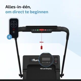 Flurriez Premium Inklapbare Loopband Zwart