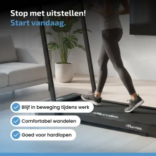 Flurriez Premium Inklapbare Loopband Zwart