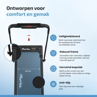 Flurriez Premium Inklapbare Loopband Zwart