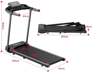 FluxRun Loopband Inklapbaar 1-12 km/u LED Display