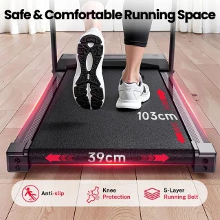 FluxRun Loopband Inklapbaar 1-12 km/u LED Display