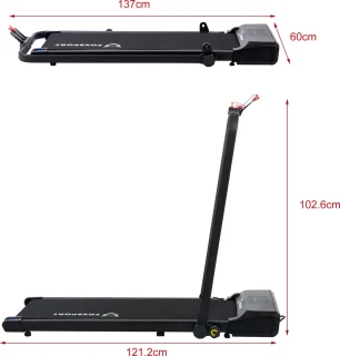 Foxsport Loopband Inklapbaar 1-10 km/u met LCD-scherm en Afstandsbediening