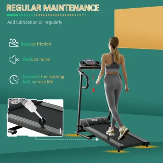 HOMCOM Motorized Laufband Schwarz 123x62x117 cm