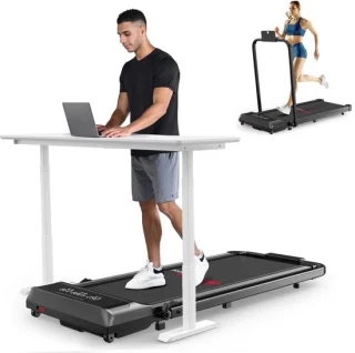 HOMEFITNESSCODE 2-in-1 Opvouwbare Elektrische Loopband