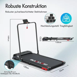 House&Garden FlexRun Pro 16 – Inklapbaar loopband voor thuis en kantoor – zwart