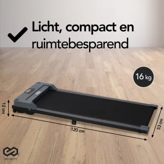 Infinity Goods Loopband Walking Pad Antraciet