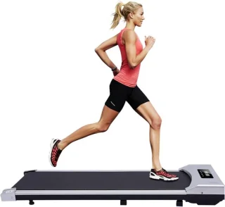 Inklapbare loopband - Fitnessapparaat hometrainer - 125x50cm - zilver