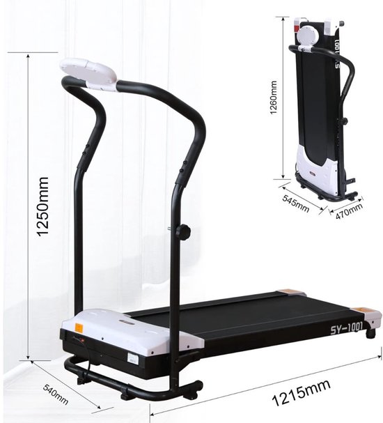 Inklapbare Loopband Hometrainer Crosstrainer
