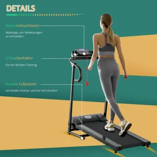Inklapbare Loopband - Treadmill Zwart